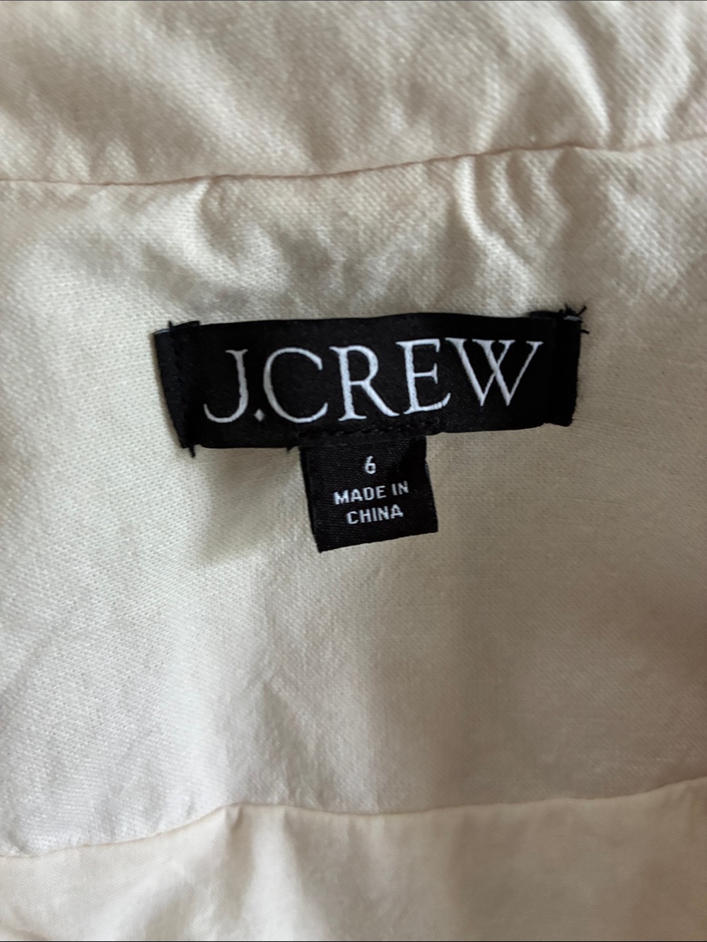 J. Crew Cream Single-Button Blazer - Picture 7 of 7